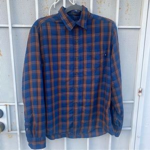 Marmont Mens M long sleeve button-up flannel plaid shirt